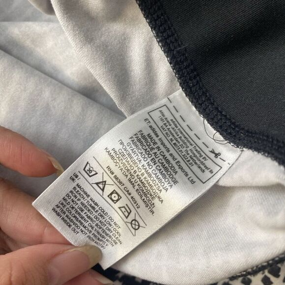 ADIDAS Women's Black/White Stripe Stretch Athletic Track Leggings Size XL Used - Picture 14 of 14